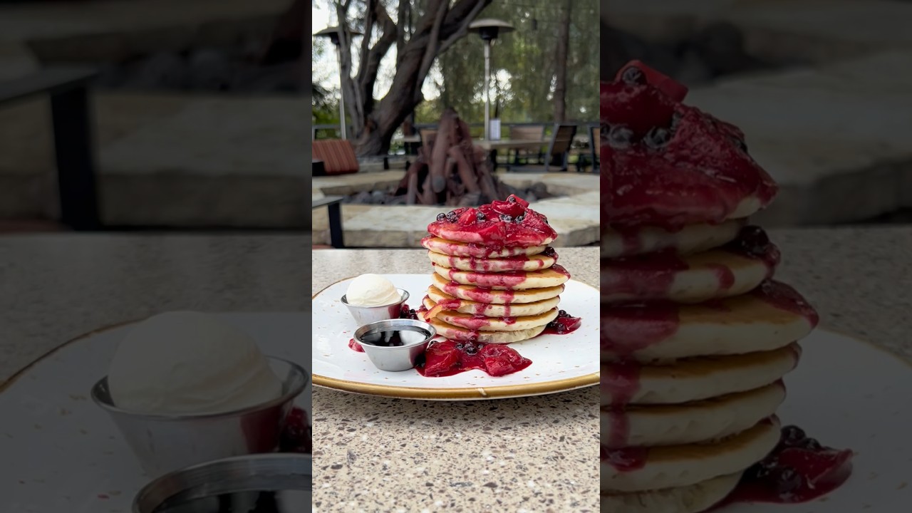 Love pancakes? Save this post for your next brunch date! 🥞✨​ #lazydogrestaurant #foodie #eats