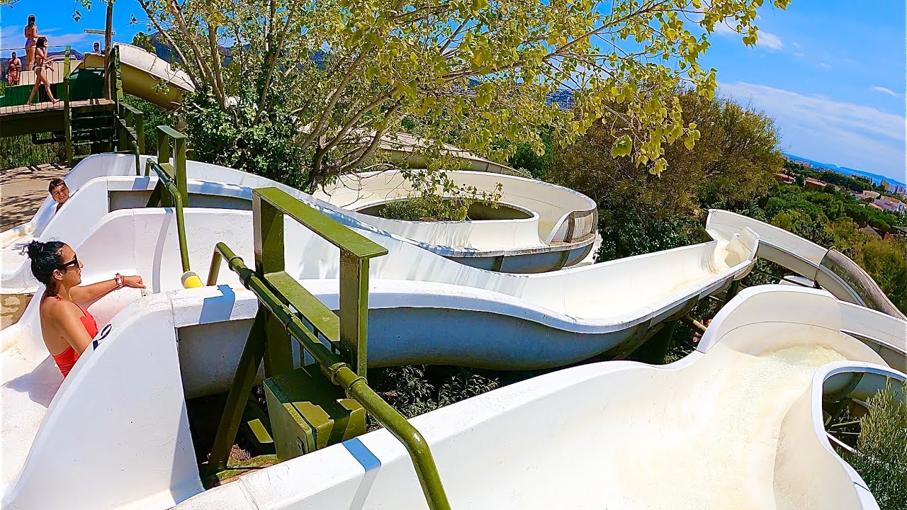 White Body Water Slide at Aqua Brava Roses