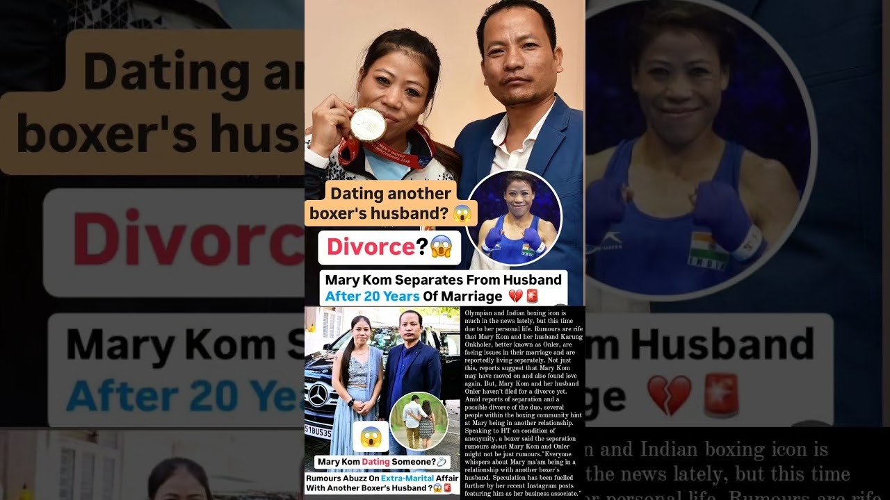 Mary kom getting divorced from husband after 20 years marriage 