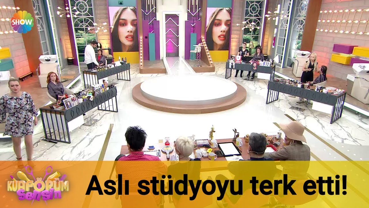 Aslı stüdyoyu terk etti!