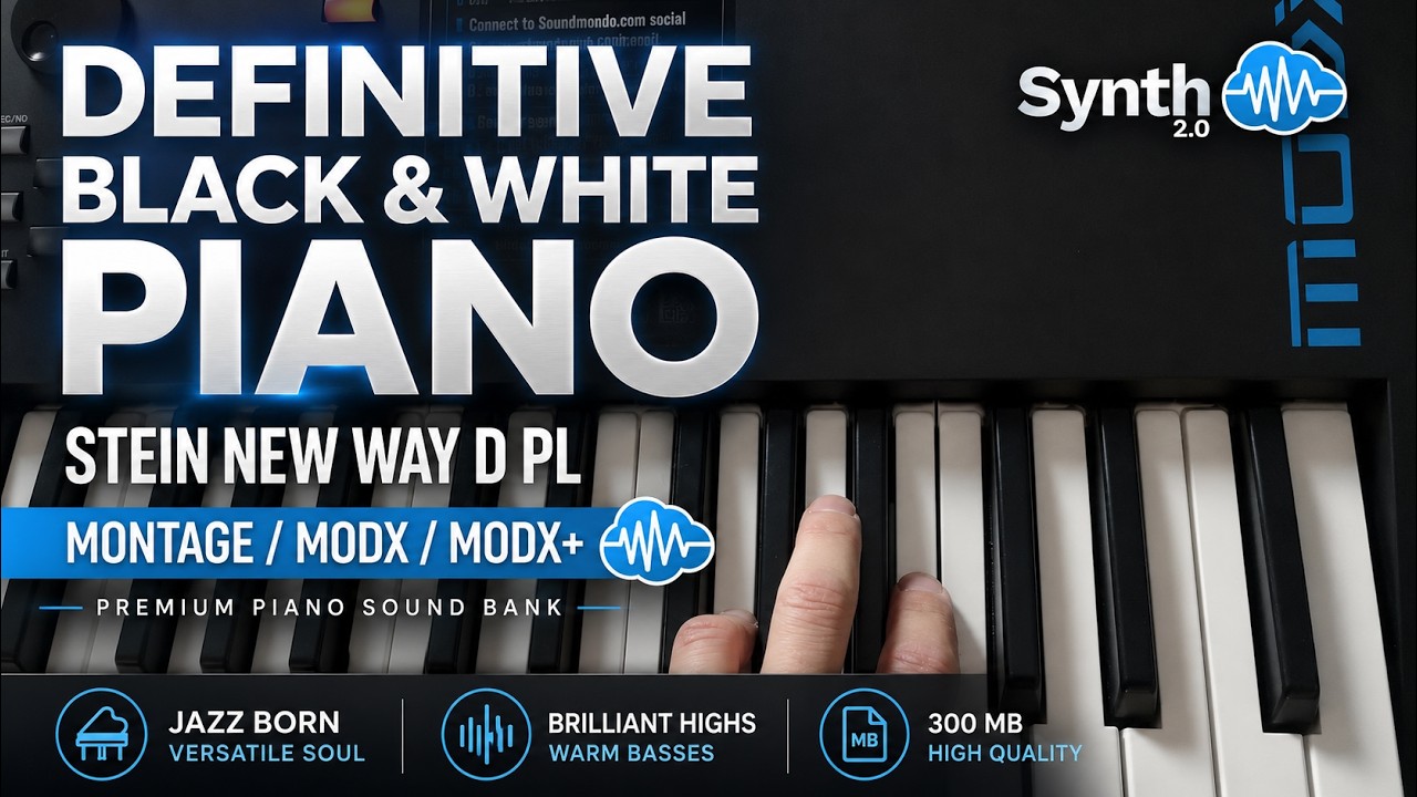 STEIN NEW WAY D PL | DEFINITIVE BLACK & WHITE PIANO | YAMAHA MONTAGE M MODX PLUS | LIBRARY