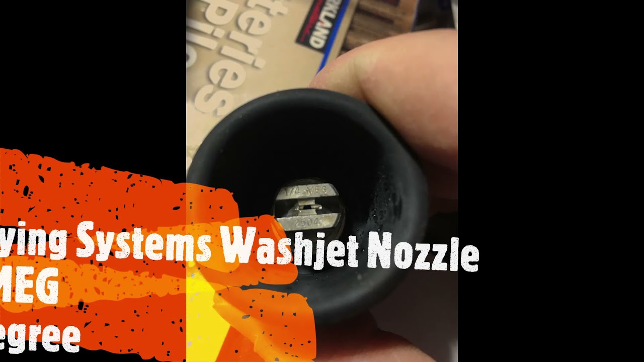 Spraying Systems Washjet Nozzle (65- 40 - 25 degree)
