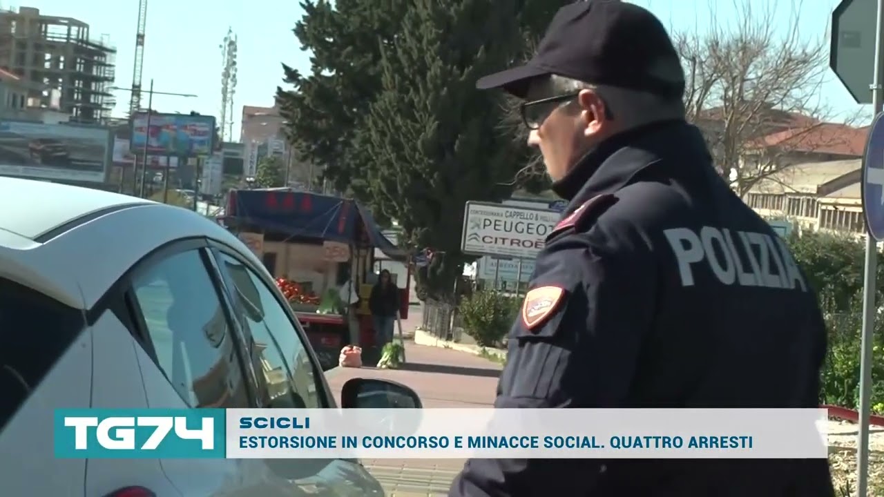 SCICLI - ESTORSIONE IN CONCORSO E MINACCE SOCIAL  QUATTRO ARRESTI