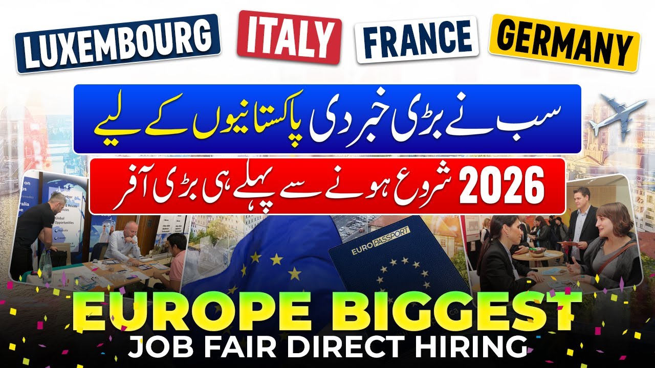 100% FREE 10 Biggest Europe Job Fairs ! Direct Hiring Work Permit