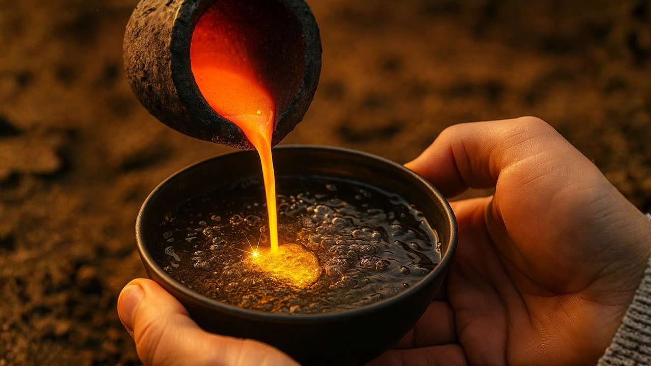 ¡No te lo pierdas Extracción de oro solo con fuego y agua!