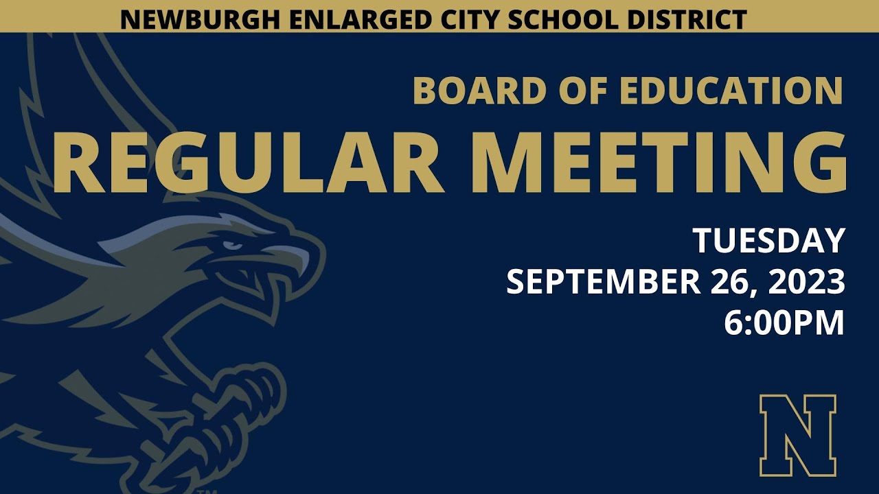 BOE Regular Meeting - September 26, 2023 - 6:00PM