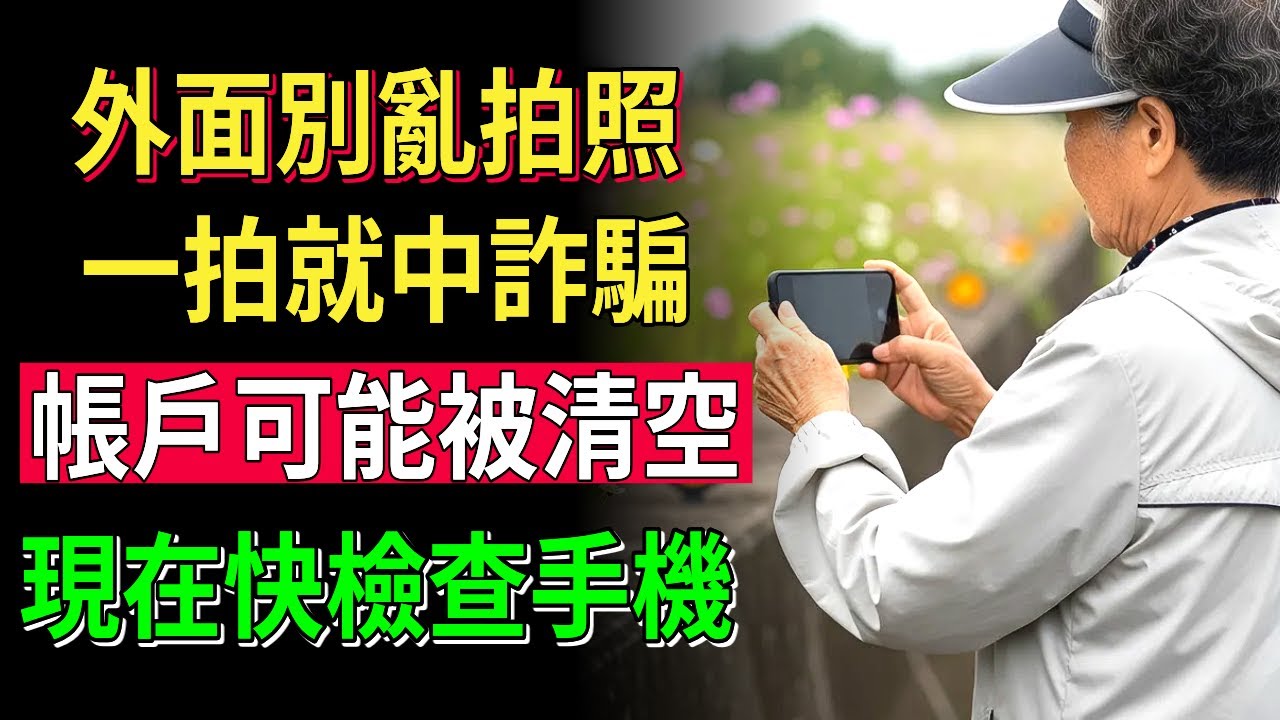 銀髮族注意！別讓這種拍照方式偷走你的退休金