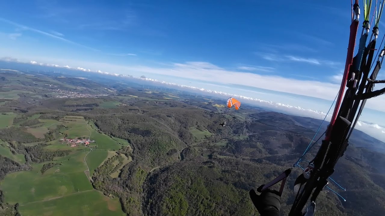 Osterflug nach Becherbach | 4k PPG | Motorschirm Pfalz → Rheinhessen