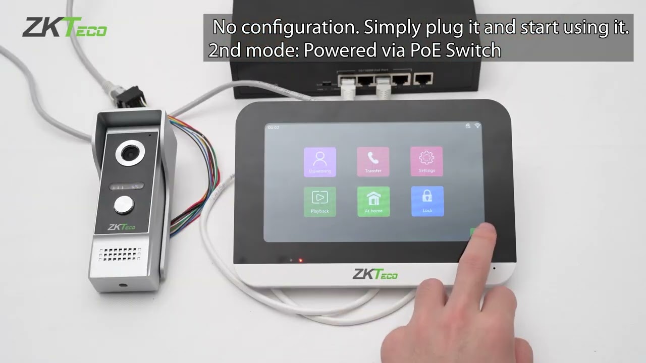 ZKTeco Configuration e Instalaci&oacute;n Video Portero VK07-B51L KIT