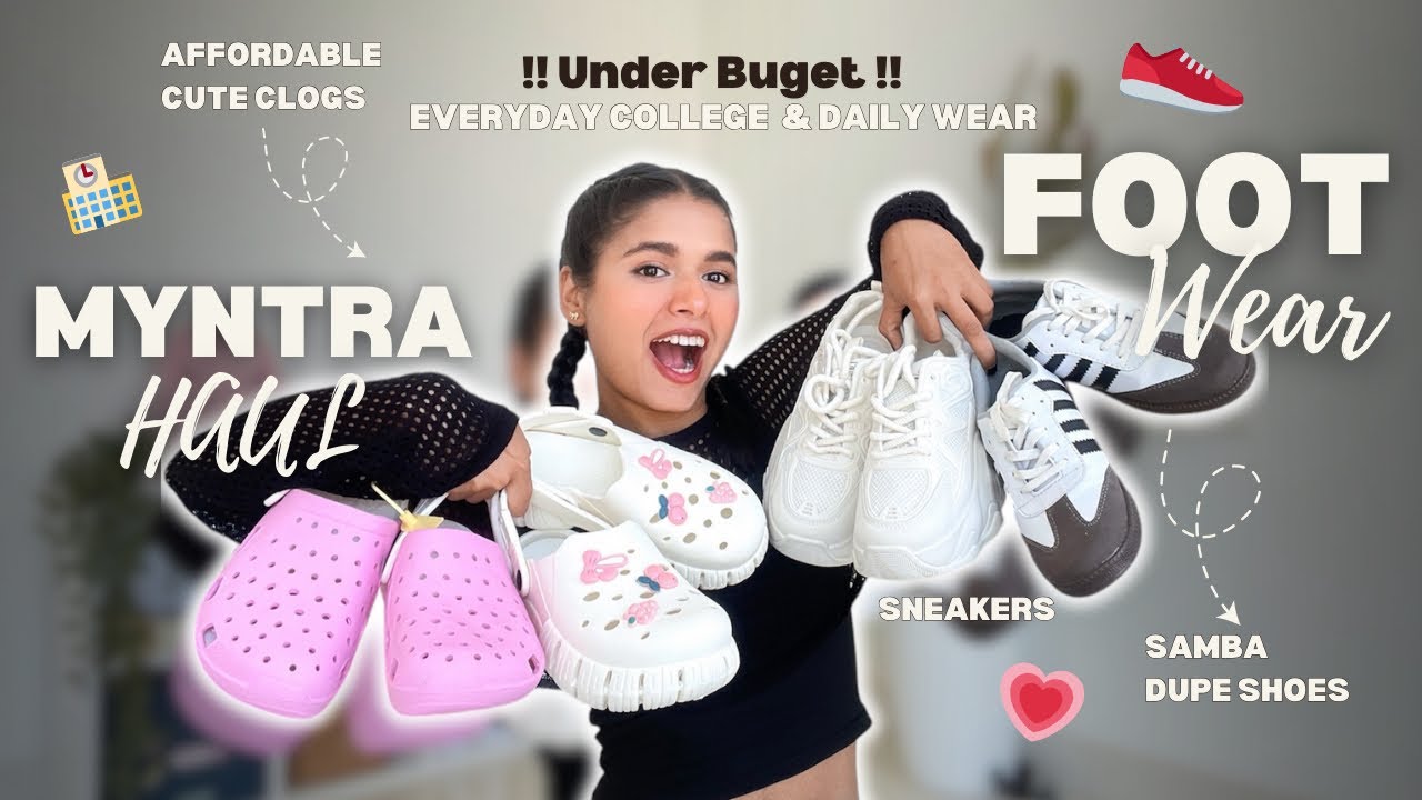Myntra Pinterest Footwear Haul Starting ₹527 🥹🎀 | Footwear Haul | Clogs,Shoe,Sneakers, Flats etc..