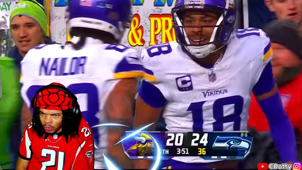 JUSTIN JEFFERSON IS A GOD!! Vikings vs Seahawks Full Highlights (reaction)