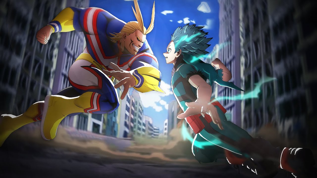Всемогущий против Деку в My Hero Ultra Rumble