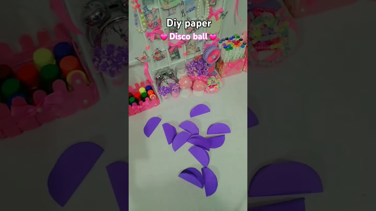 diy paper disco ball🎈