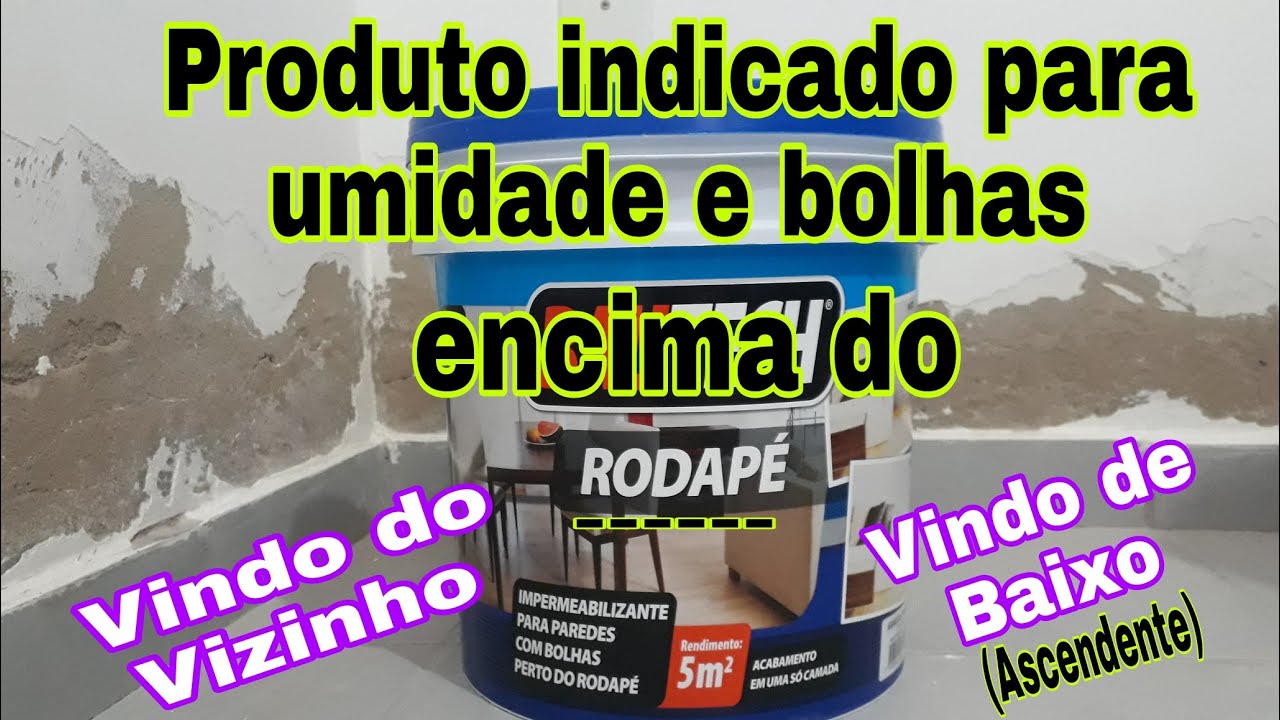 produto indicado para resolver umidade encima do rodapé  umidade vindo do vizinho ou do solo