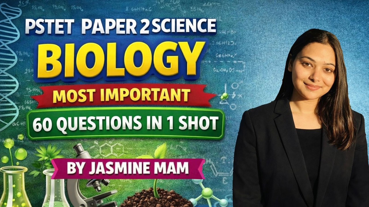 PSTET PAPER 2 SCIENCE BIOLOGY MOST IMPORTANT MCQs