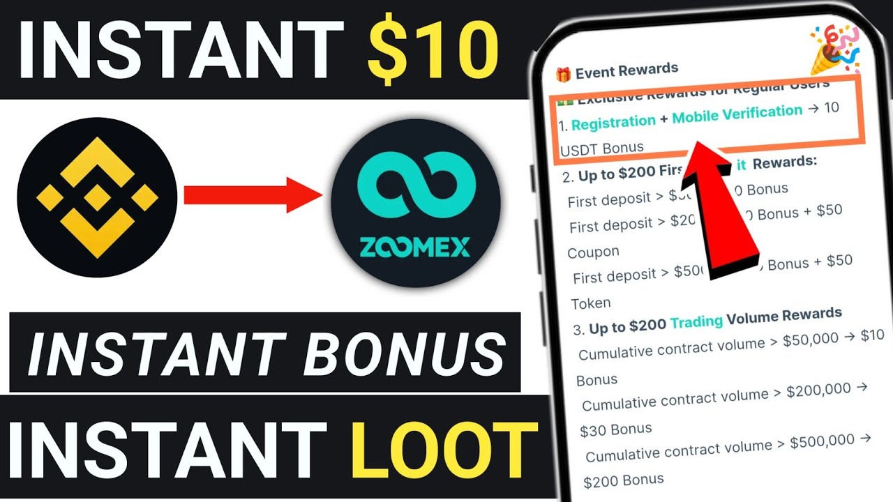 Instant 10$ Future Bonus 🤑 | Zoomex Exchange Offer | New Crypto Loot Today | Instant Crypto Loot