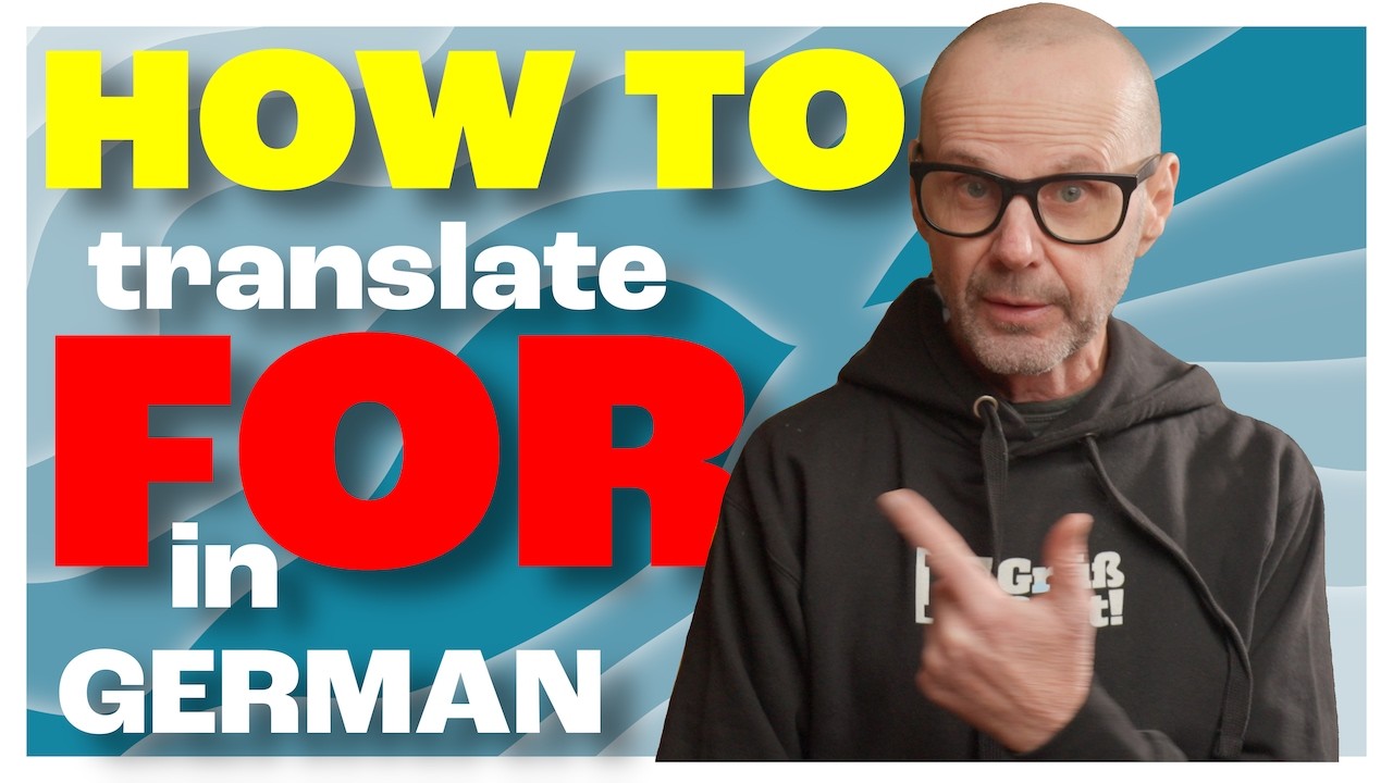 Is FÜR the RIGHT PREPOSITION? | German Prepositions | auf, seit, wegen, für, zu or no preposition.