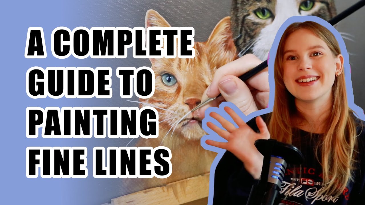 How to Paint Fine Lines in Oil and Acrylic Paint | Painting Basics Episode 1