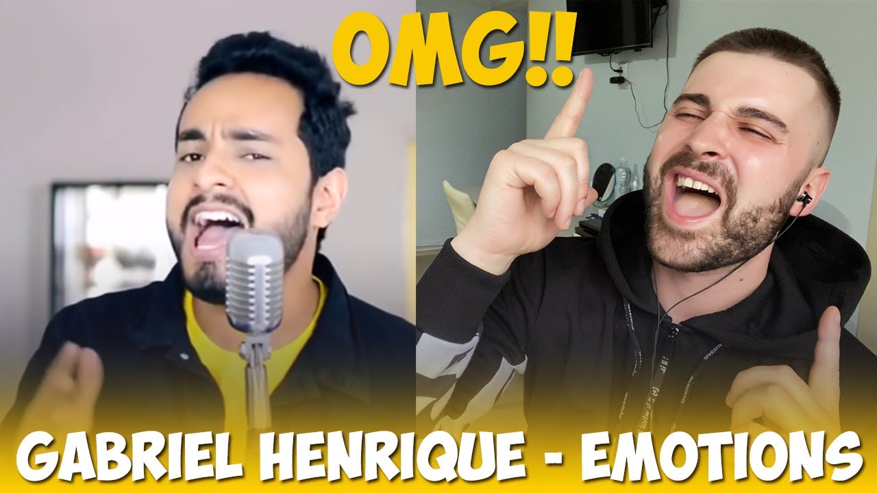 Gabriel Henrique - Emotions (Mariah Carey Cover) | HONEST REACTION