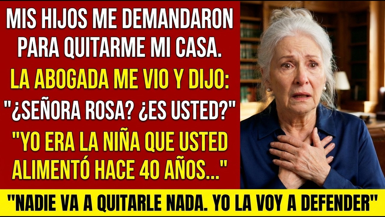 Mis hijos me demandaron para quitarme mi casa. Cuando la abogada me vio, dijo: 