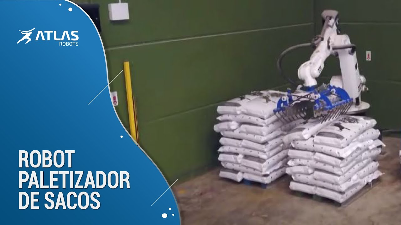 Robot paletizador de sacos de pienso - Atlas Robots