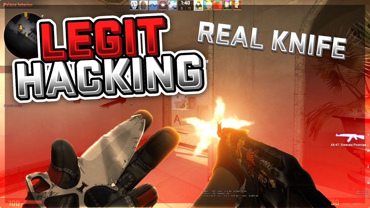 CS:GO Legit Hacking with Iniuria in Prime #6 REAL KNIFE AND SKINS