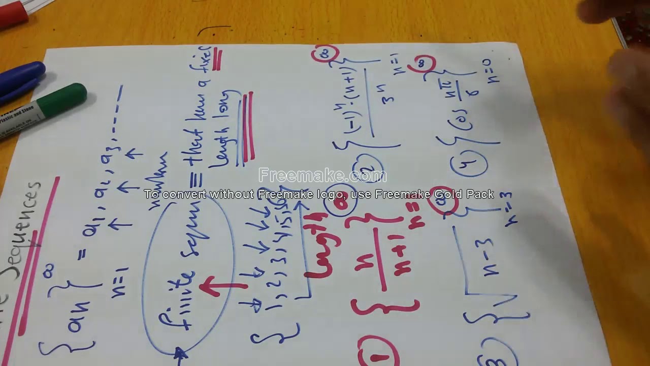 Sequences & Series 1: Infinite Sequences  ألتسلسلات ألغير منتهية