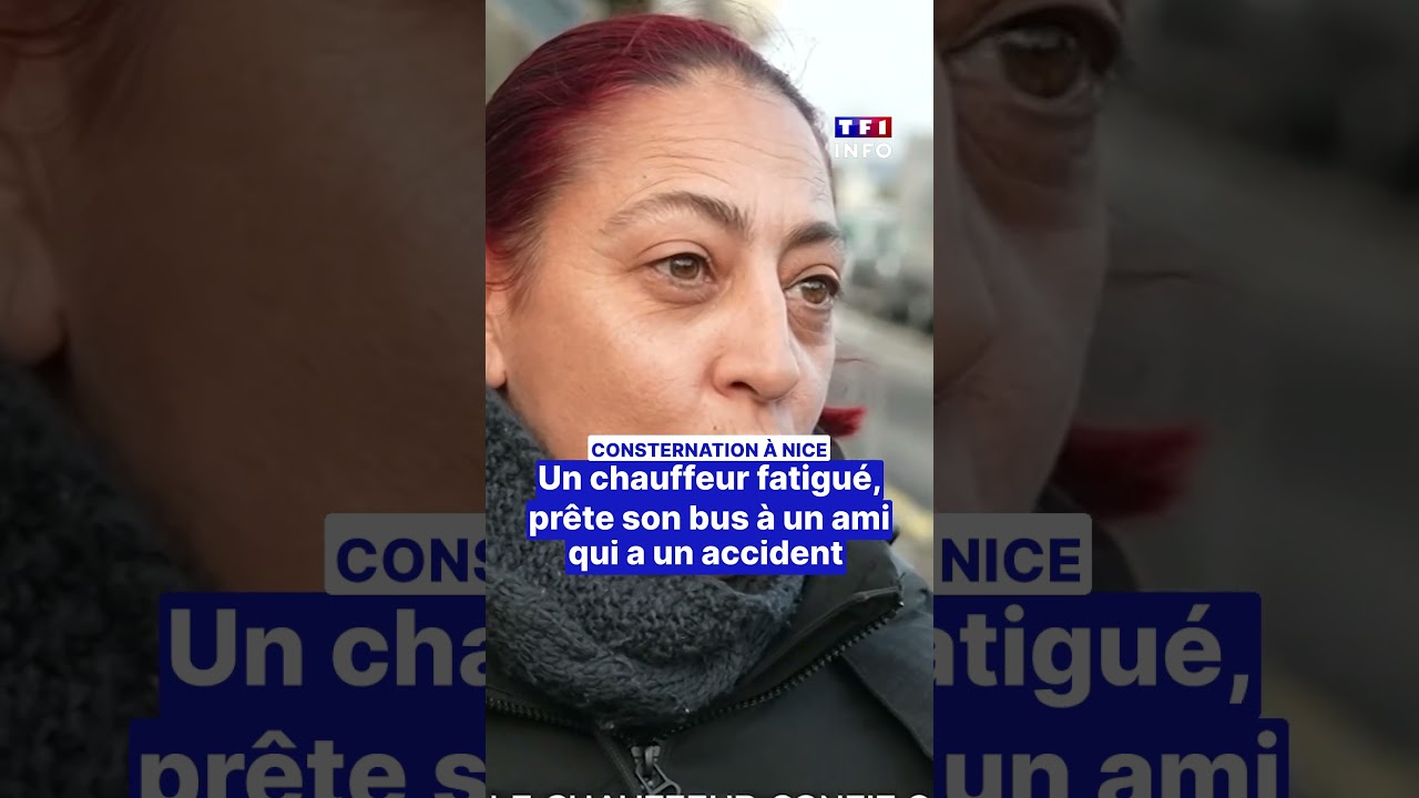 Consternation &agrave; Nice apr&egrave;s l'accident d'un bus conduit par... un ami du chauffeur !｜TF1 INFO