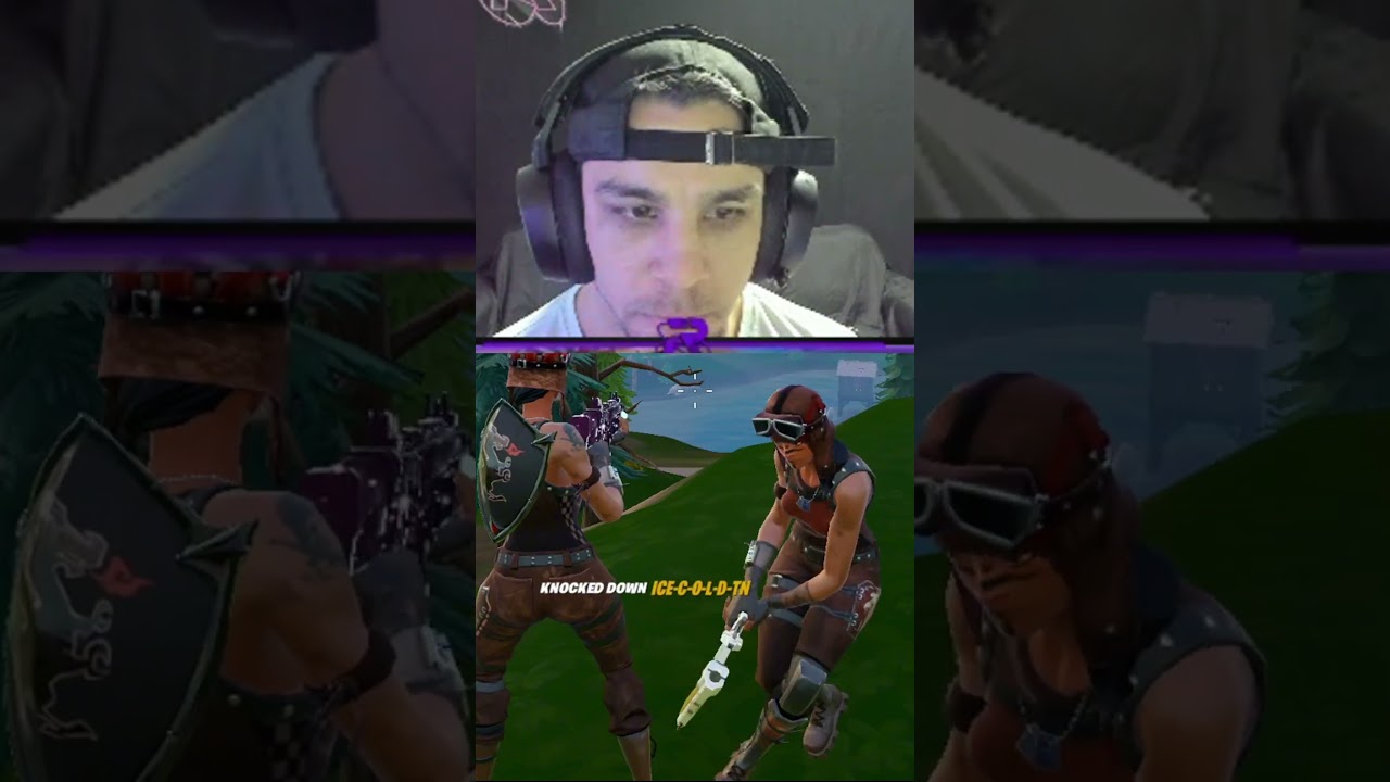 THIS STREAMER ACCIDENTLY TURNED ON HIS AIMBOT! 🤣🎯 #shorts