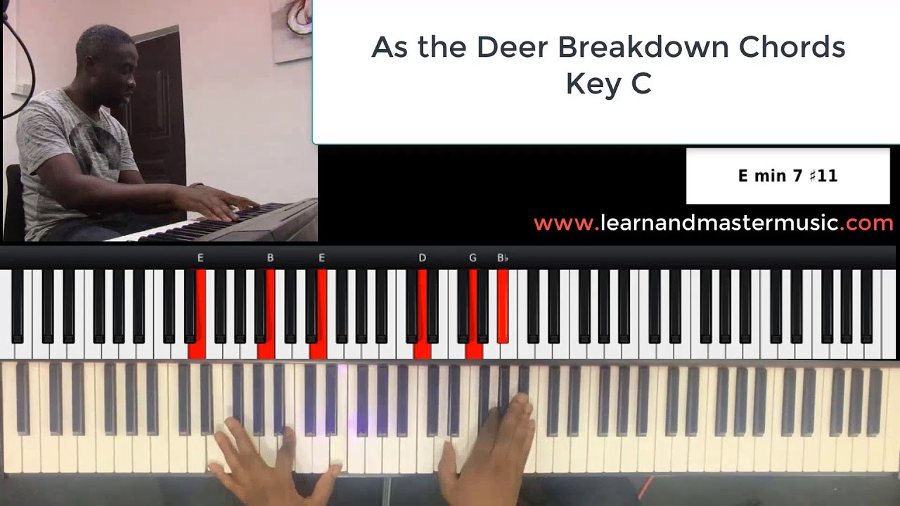 As the Deer |Breakdown Chords| |Key C|