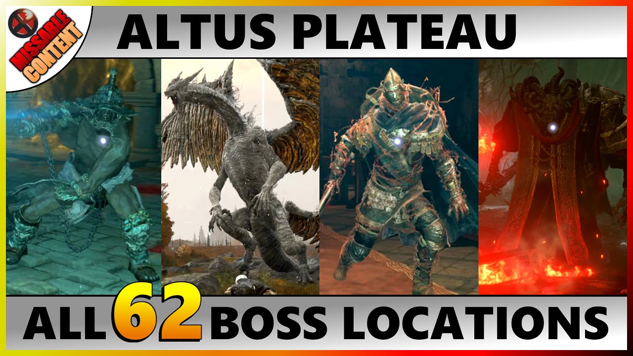 ELDEN RING Altus Plateau Boss Locations (Mt Gelmir, Altus Plateau & Lyndell Royal Capital Bosses)