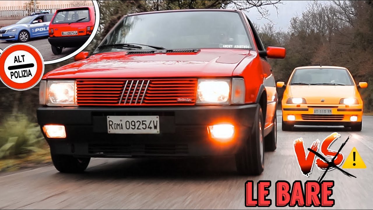 UNO TURBO vs PUNTO GT  | LE BARE con le TURBINE dei furgoni | IL PERICOLO DIETRO L'ANGOLO