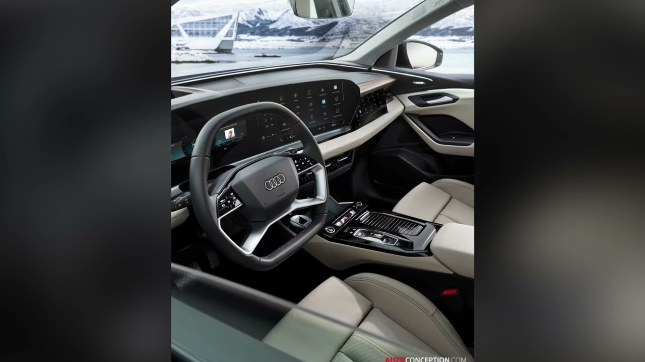 Audi Q6 eTron 2025 #Audi has unveiled the new all-electric Q6 e-tron
