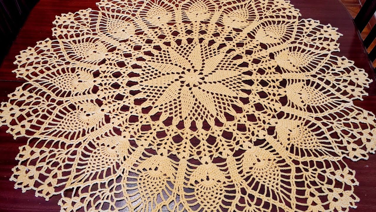 Crochet Pineapple Centrepiece