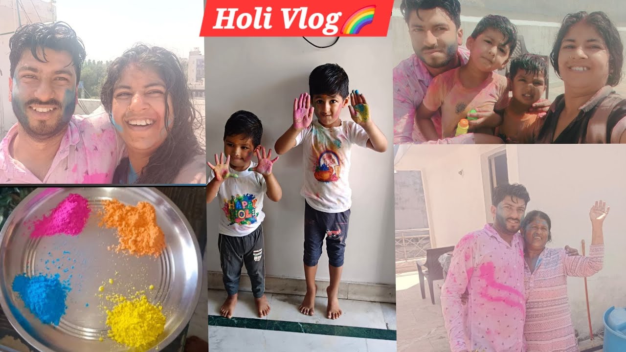 Holi Vlog || Happy Holi || ||Daily Vlog|| ||Family Vlog||