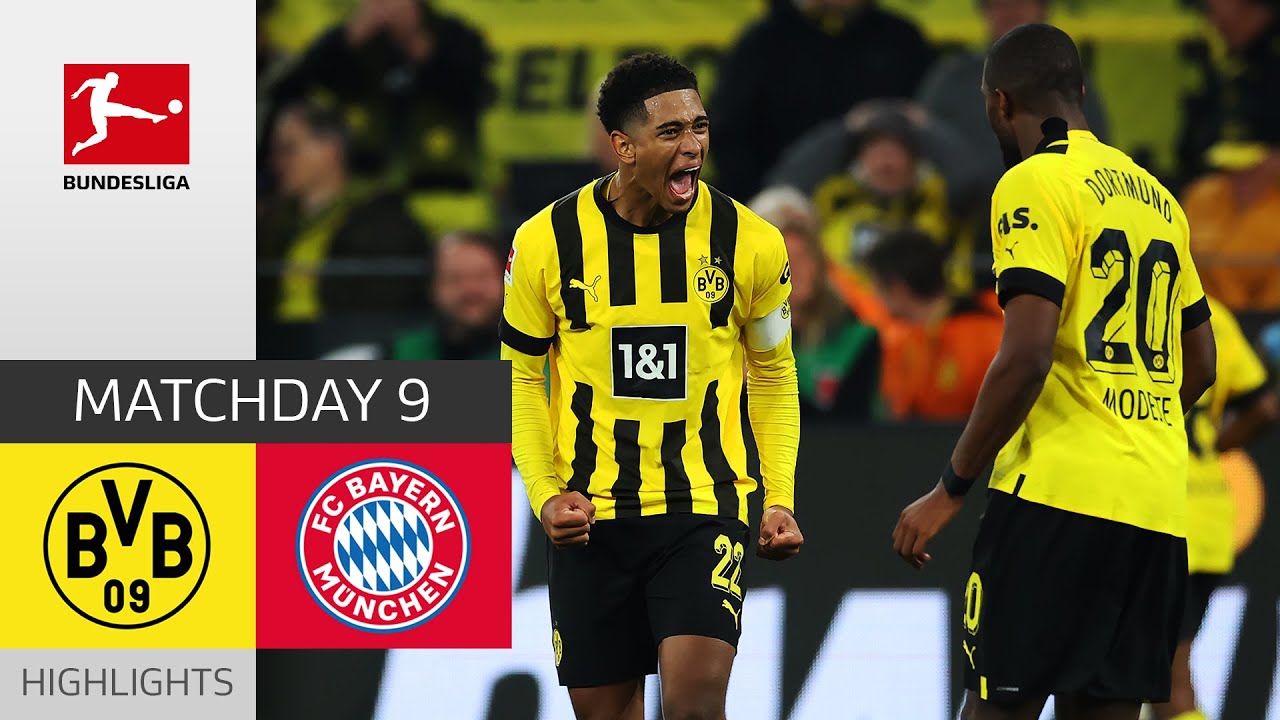 Borussia Dortmund - FC Bayern M&uuml;nchen 2-2 | Highlights | Matchday 9 &ndash; Bundesliga 2022/23