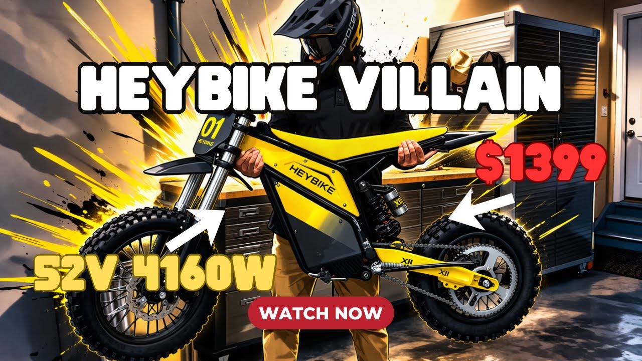 HeyBike Villain — зверь на 52 В!
