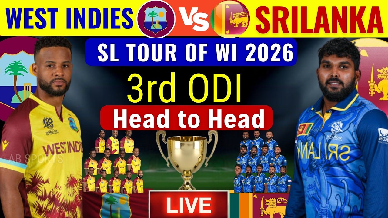 Westt Indies vs Srilanka 3rd ODI Playing 11 | Srilanka Playing 11 | West Indies Playing 11