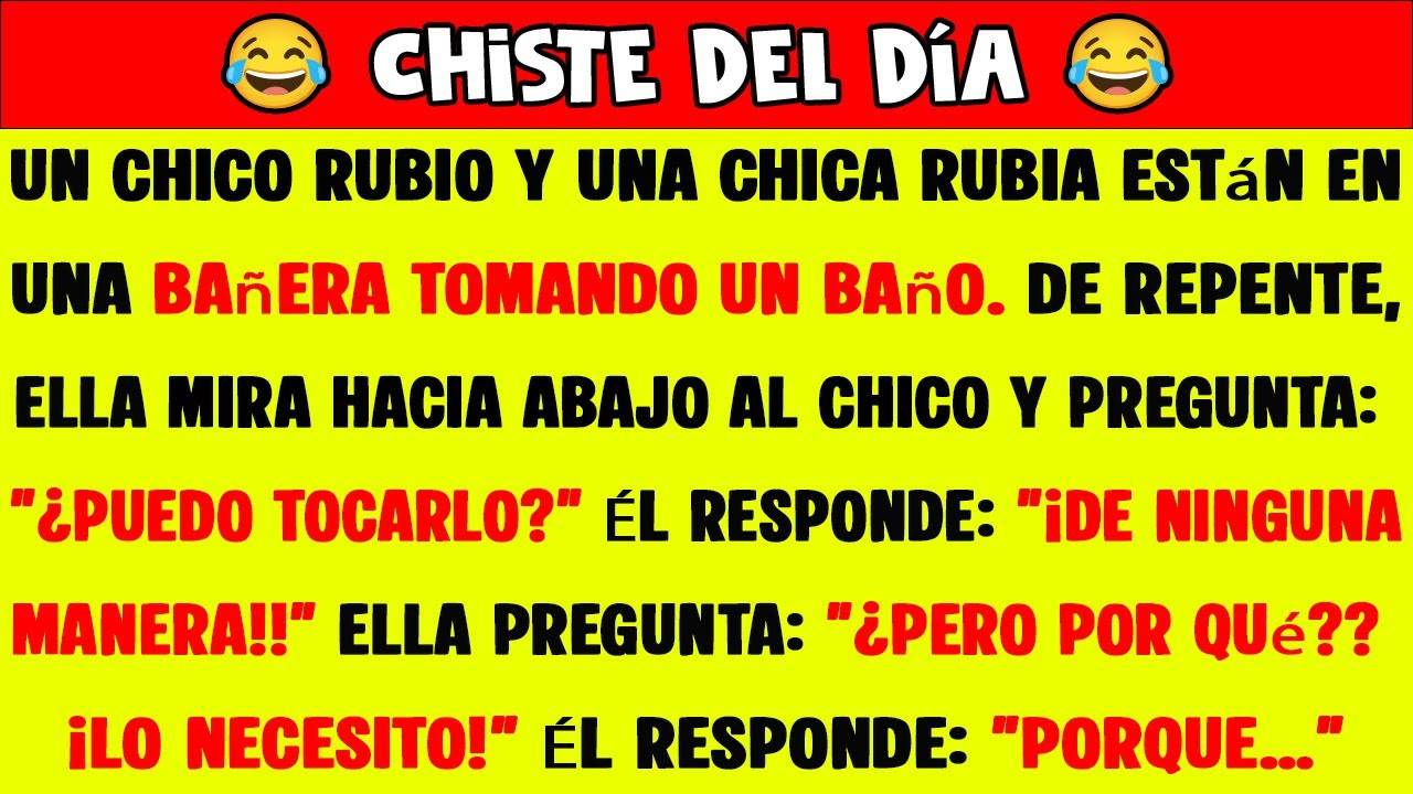 😂 Chiste del Día: ¡Lo que pasó en la bañera te hará llorar de risa!