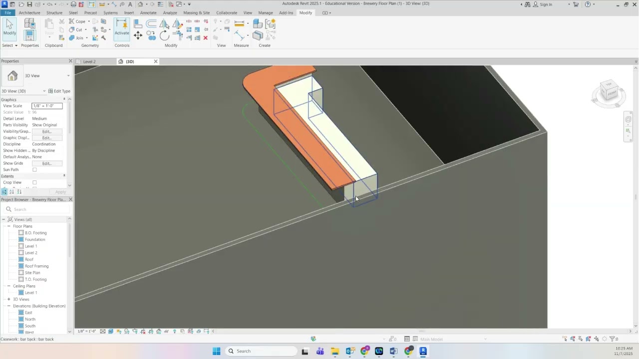 Model Custom Bar in Revit
