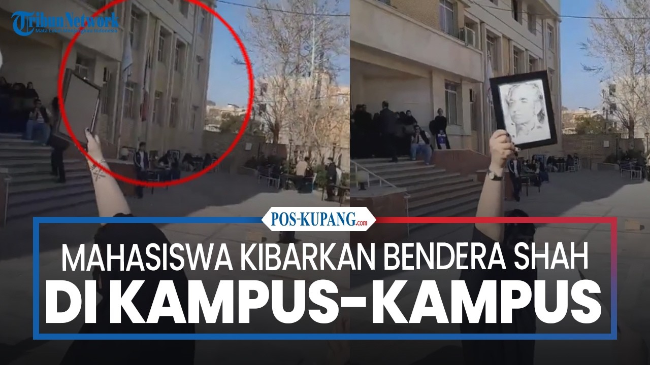 Mahasiswa di Iran Kibarkan Bendera Shah di Kampus-kampus