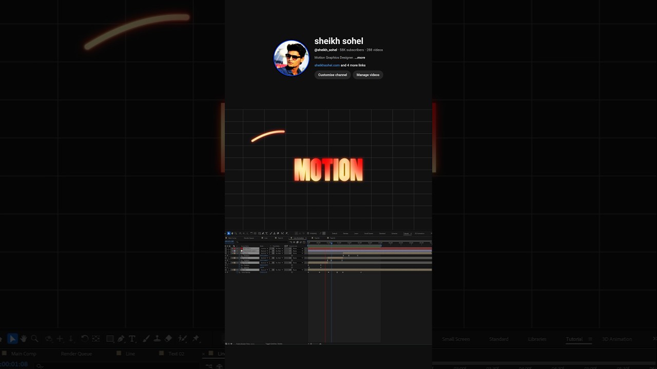 Modern Text Animation with Dot - motion design tutorial #aftereffectstutorial