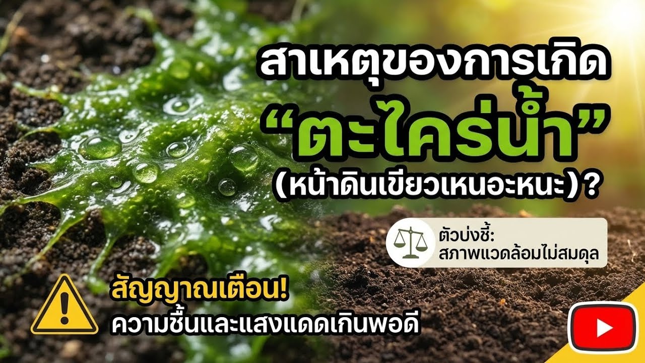 ทำไมชั้นหน้าดินถึงเป็นสีเขียว? สาเหตุ หยุดปัญหาได้จริง!