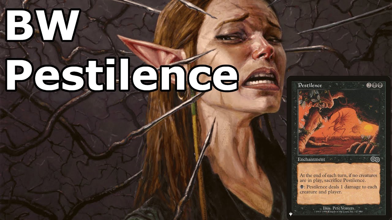 IT'S BASICALLY POX IN PAUPER- BW Pestilence Control (Pauper MTG)