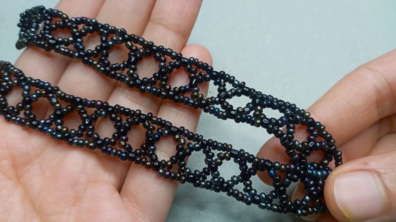 Beaded Seed Beads Choker Necklace Tutorial/Handmade Necklace