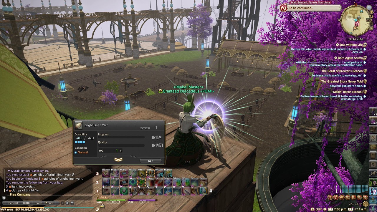 FFXIV 5.1 HQ Crafting made simple.