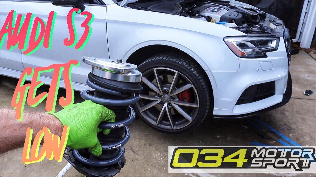 КАК УСТАНОВИТЬ ЗАНИЖАЮЩИЕ ПРУЖИНЫ НА AUDI S3