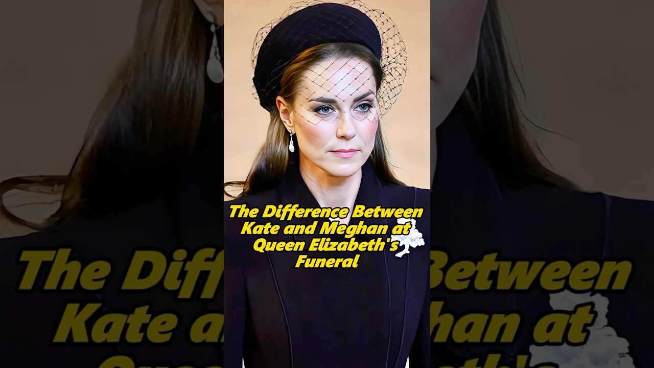 La diferencia entre Kate y Meghan en el funeral de la Reina#kate #meghan #elizabeth