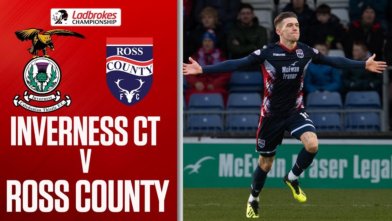 Inverness CT 1-2 Ross County | County Extend Lead over Ten Man Thistle | Ladbrokes Championship