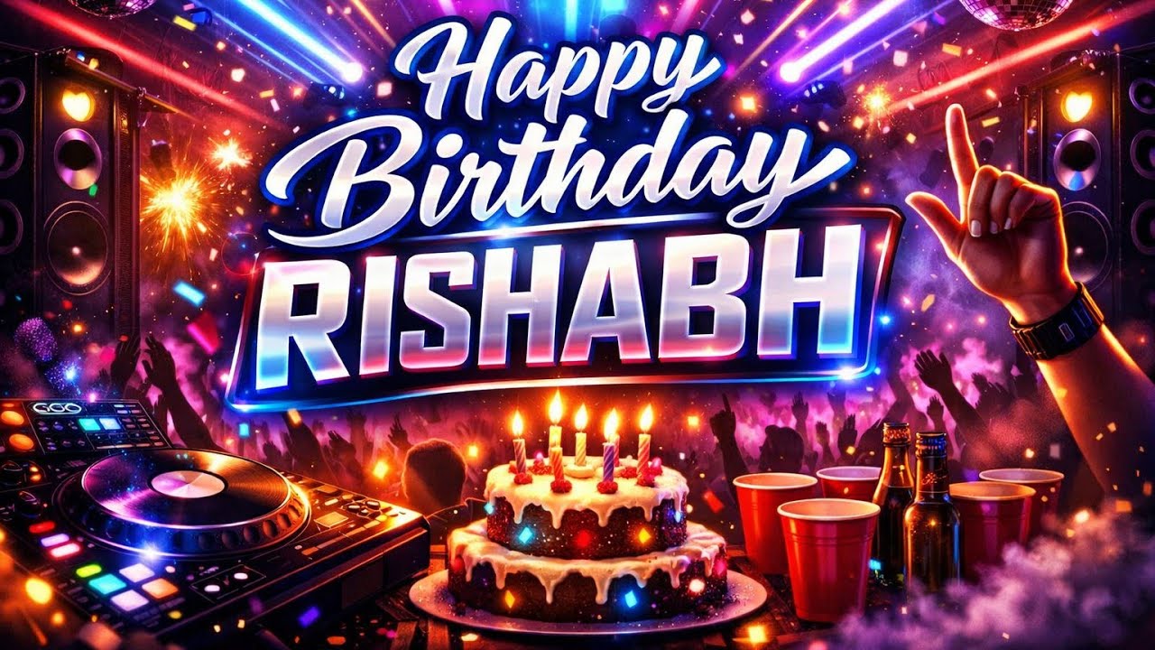 Rishabh Birthday DJ Party Song 🎉 | Happy Birthday Rishabh | Official Song